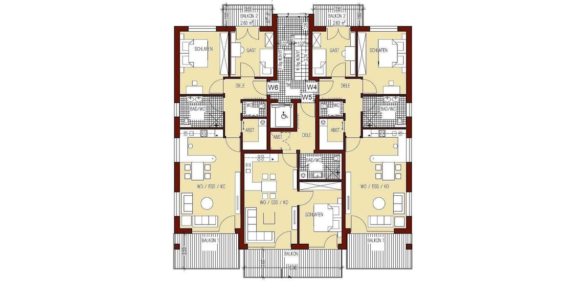 Etagenwohnung Lindlar - 2 Zimmer, 58 m&sup2;, 585&euro; | Angebot:24783027