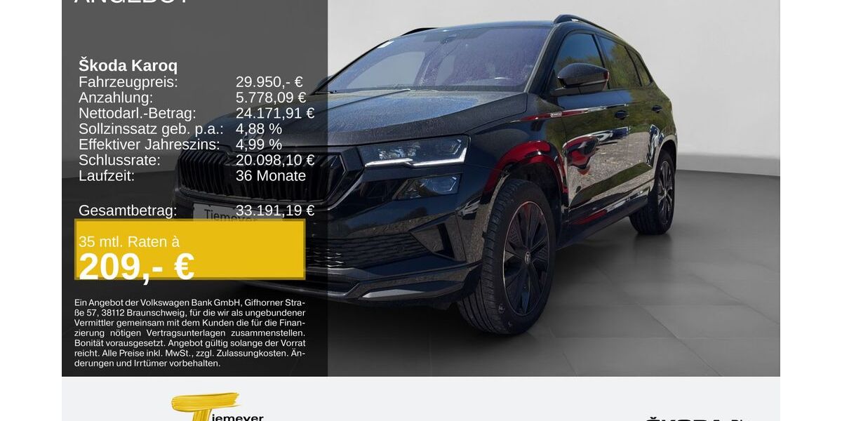 Skoda Karoq 72.590 km 28.840 &euro; Remscheid 42857