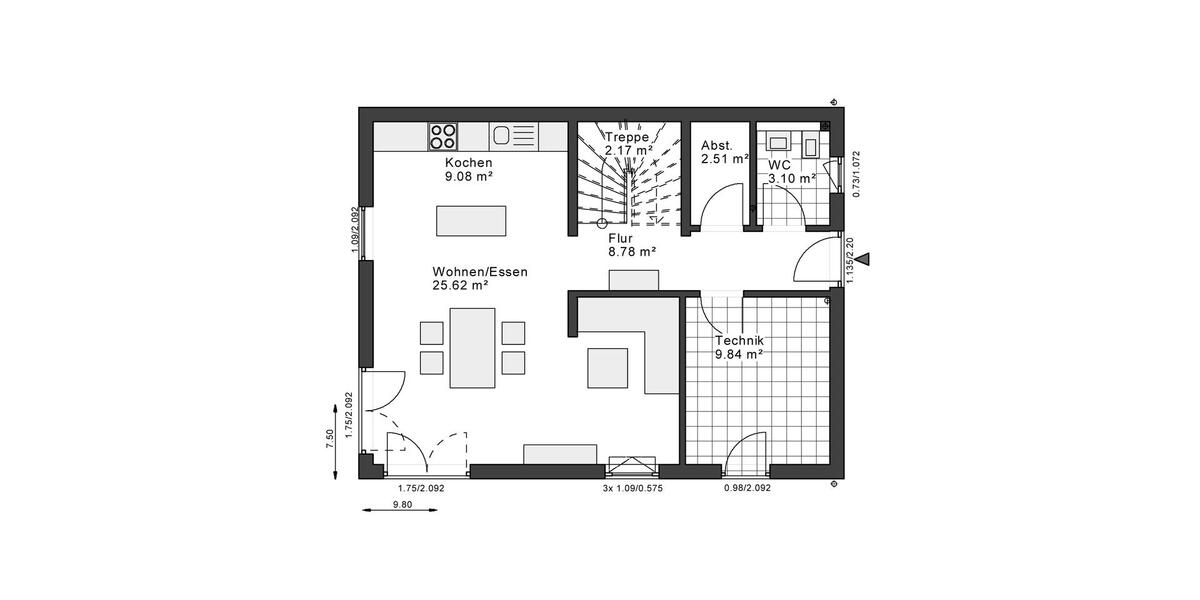 Einfamilienhaus Velbert - 3 Zimmer, 122 m&sup2;, 1.950&euro; | Angebot:26664407