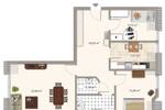 Etagenwohnung Düsseldorf Wersten - 3 Zimmer, 70 m&sup2;, 249.000&euro; | Angebot:25685557
