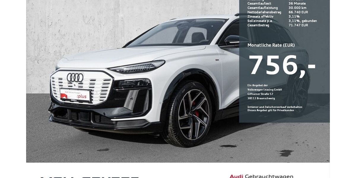 Audi Q6 e-tron 3.940 km 66.740 &euro; Düsseldorf 40549