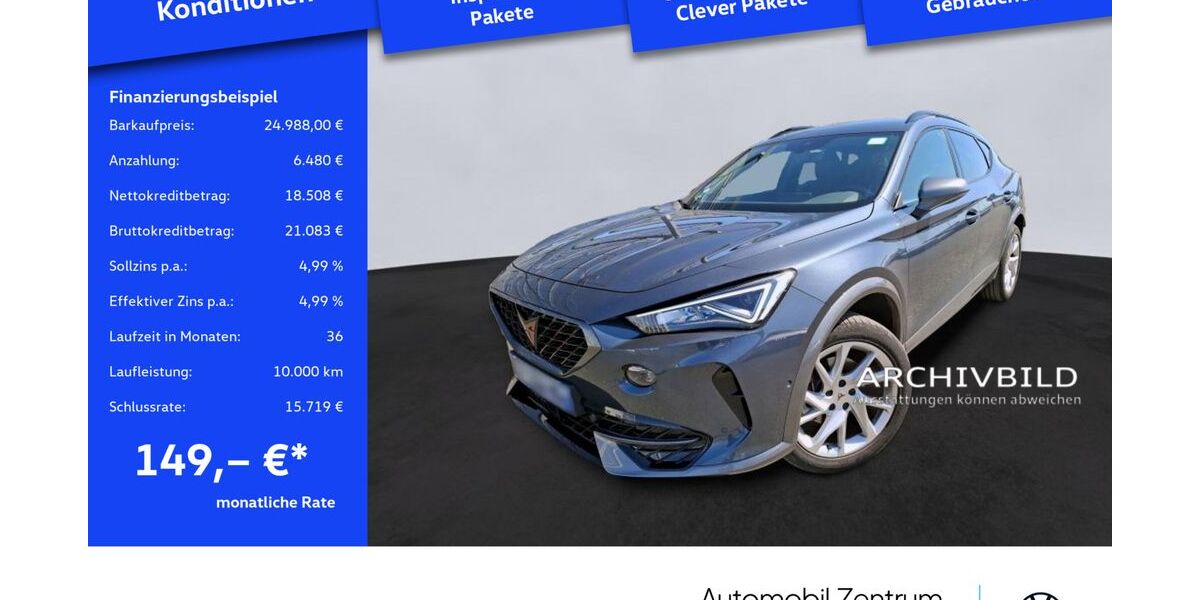 Cupra Formentor 24.261 km 24.988 € Leverkusen 51379