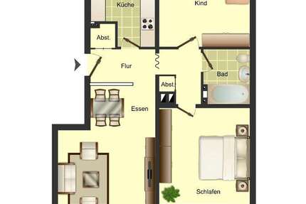 Wohnung zum Mieten in Köln 820 € 67.05 m² 3.5 zimmer
