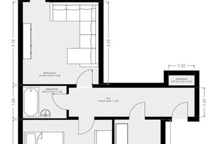 Wohnung Köln Kalk - 2 Zimmer, 54 m&sup2;, 208.000&euro; | Angebot:24619941