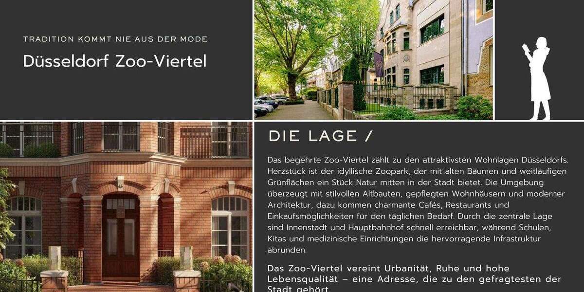 Etagenwohnung Düsseldorf Düsseltal - 3 Zimmer, 99 m&sup2;, 530.000&euro; | Angebot:24596082