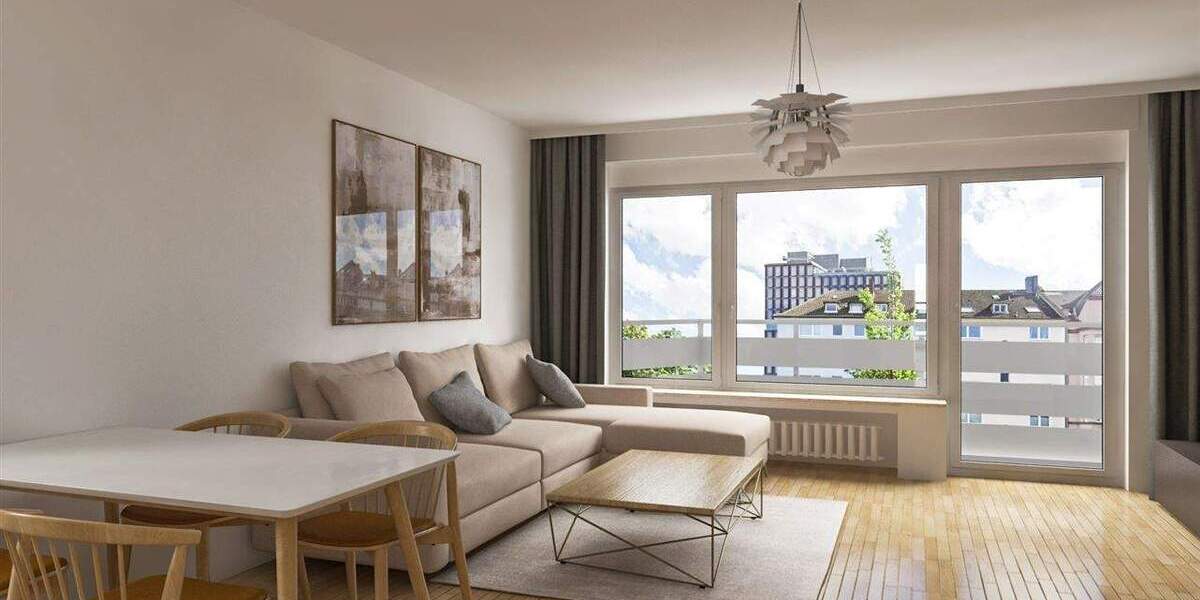 Etagenwohnung Düsseldorf Golzheim - 3 Zimmer, 359.000&euro; | Angebot:24766704