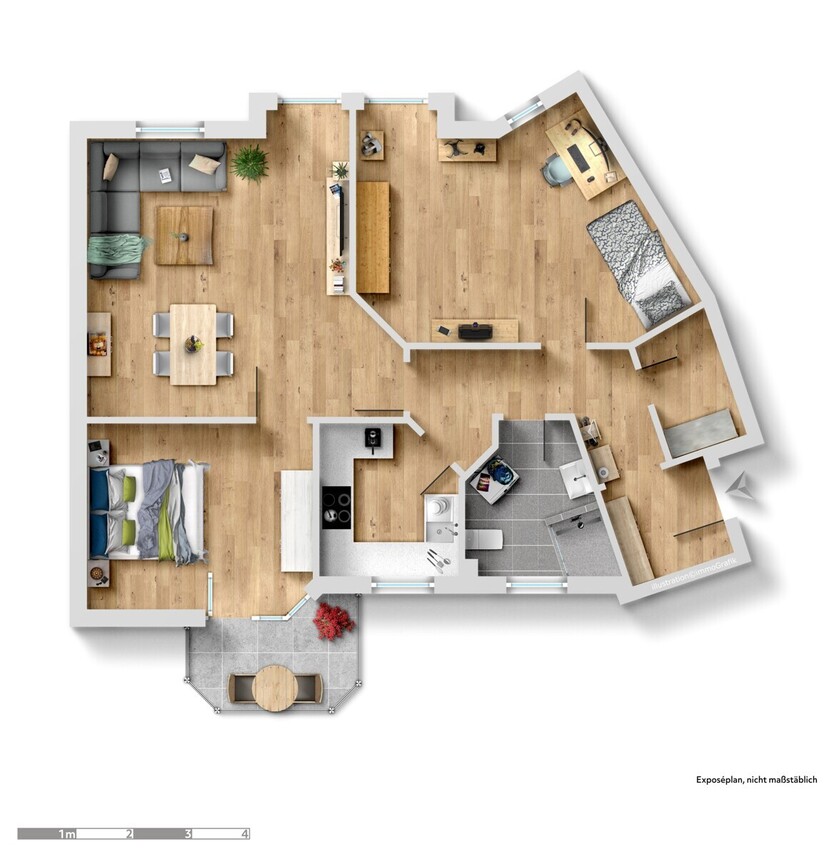 Pfiffige 3-Zimmerwohung in Ratingen-Innenstadt 3 zimmer
