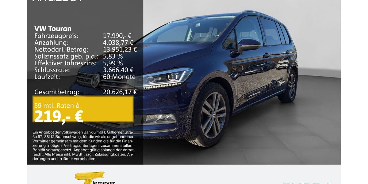 VW Touran 85.976 km 17.990 &euro; Remscheid 42857