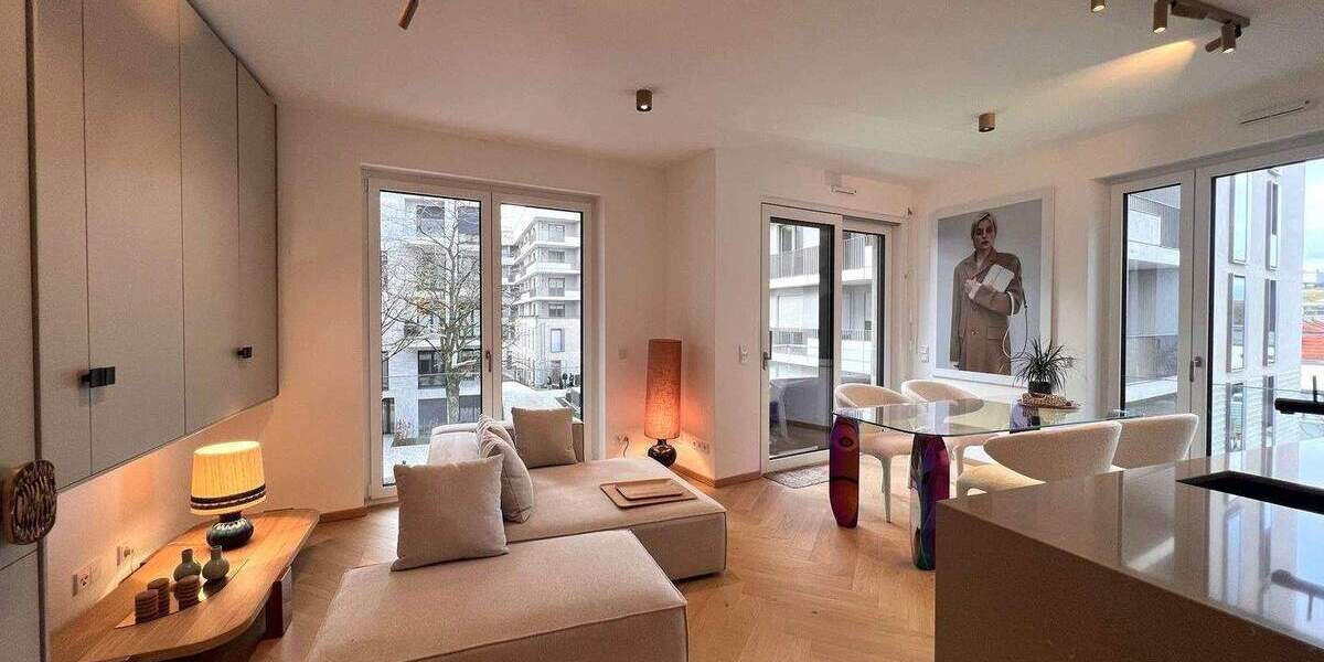 Etagenwohnung Düsseldorf Heerdt - 2 Zimmer, 55 m&sup2;, 1.400&euro; | Angebot:24500320
