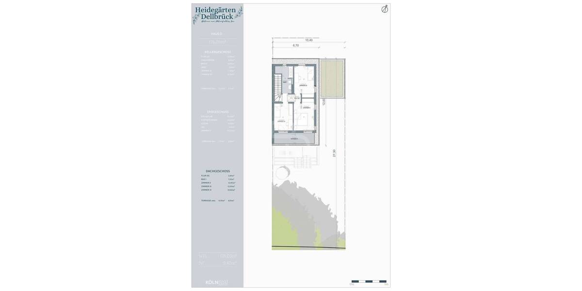 Doppelhaushälfte Köln Dellbrück - 7 Zimmer, 178 m&sup2;, 969.900&euro; | Angebot:25743998