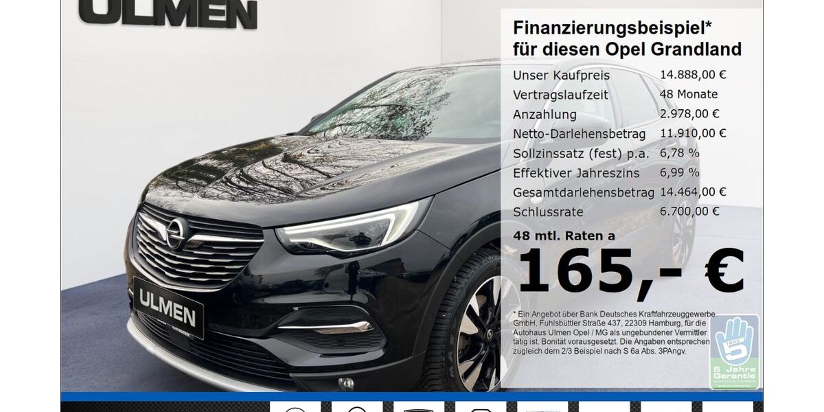 Opel Grandland (X) 74.545 km 14.444 &euro; Düsseldorf 40231