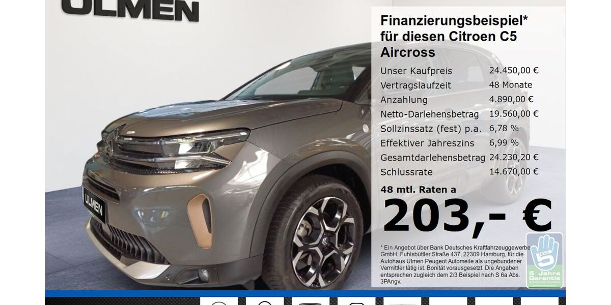 Citroen C5 Aircross 18.948 km 24.450 € Düsseldorf 40233