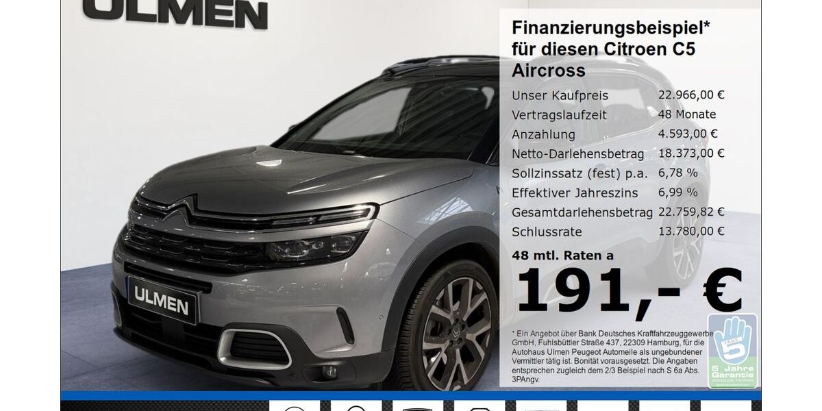 Citroen C5 Aircross 42.055 km 22.966 € Düsseldorf 40233