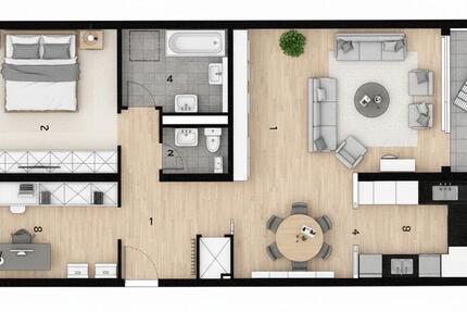 Wohnung Wuppertal Arrenberg - 3 Zimmer, 86 m&sup2;, 249.000&euro; | Angebot:24855515