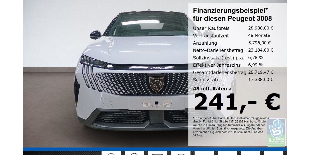 Peugeot 3008 45.635 km 28.980 &euro; Düsseldorf 40233