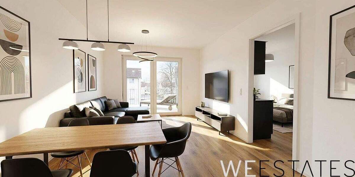 Etagenwohnung Düsseldorf Eller - 2 Zimmer, 60 m&sup2;, 1.150&euro; | Angebot:25683485