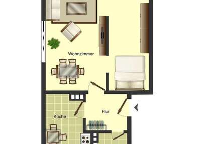 Wohnung Köln Höhenhaus - 2.5 Zimmer, 47 m&sup2;, 679&euro; | Angebot:27669103