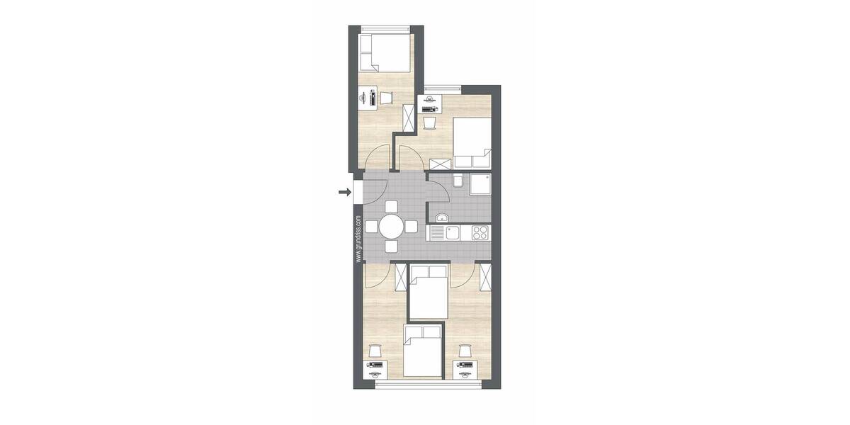 Etagenwohnung Köln Neustadt-Süd - 4 Zimmer, 51 m&sup2;, 385.000&euro; | Angebot:26684608