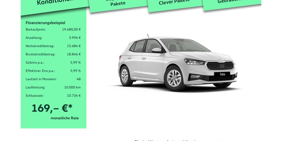 Skoda Fabia 1.009 km 18.980 &euro; Leverkusen 51379