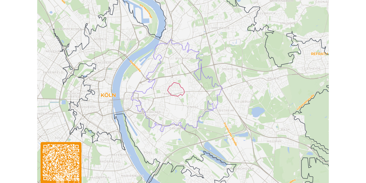 Etagenwohnung Köln Kalk - 2 Zimmer, 60 m&sup2;, 189.000&euro; | Angebot:25739523