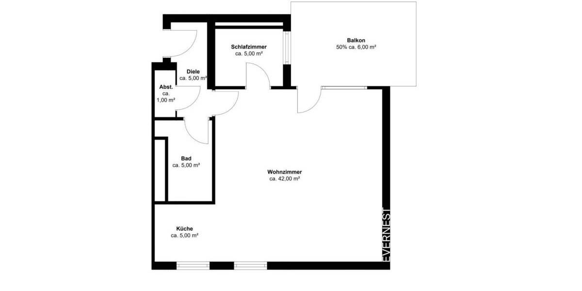 Etagenwohnung Köln Longerich - 2 Zimmer, 66 m&sup2;, 235.000&euro; | Angebot:20311297