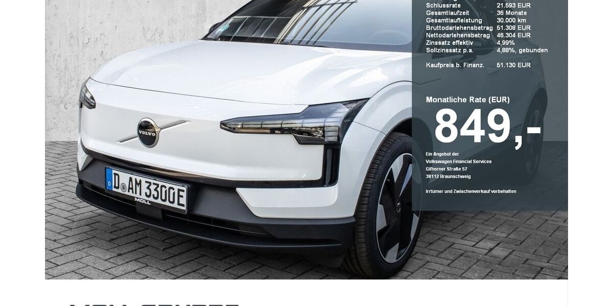 Volvo EX30 2.500 km 39.950 &euro; Düsseldorf 40549