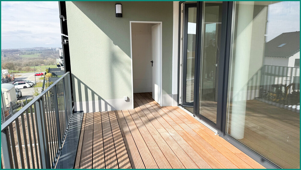NEUBAU-ERSTBEZUG: MODERNE 3-ZIMMER-WOHNUNG MIT AUFZUG, GROSSEM BALKON UND PKW-STELLPLATZ IN RADEVORM - Etagenwohnung Radevormwald Karthausen | Angebot:26455528