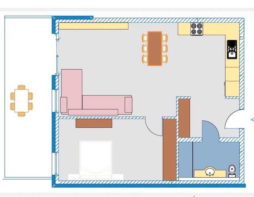 Helle 2 Zimmer Wohnung ab 01.12 zimmer