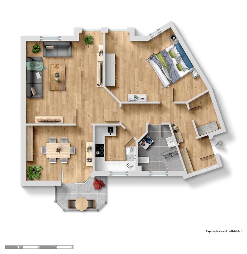 Pfiffige 3-Zimmerwohung in Ratingen-Innenstadt 3 zimmer