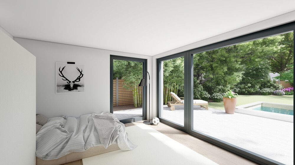 Exklusive Bauhausvilla in ruhiger Bestlage - moderner Luxusbungalow mit Garten und Garage - Villa Bensberg Bensberg | Angebot:27179706