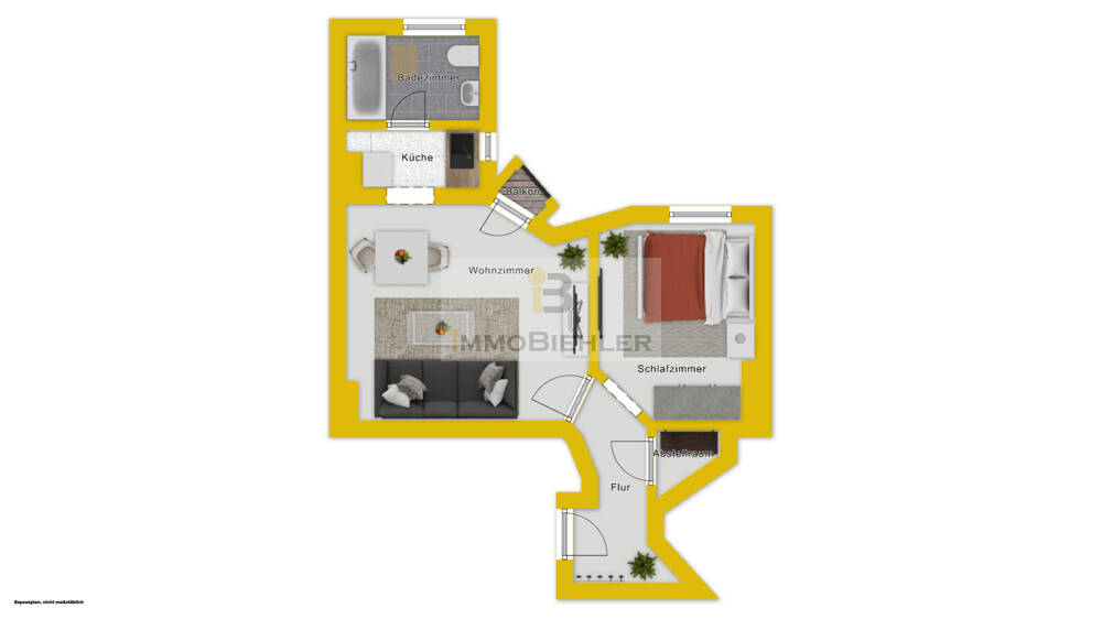 Etagenwohnung Köln Neustadt-Nord - 2 Zimmer, 40 m&sup2;, 249.000&euro; | Angebot:26064271