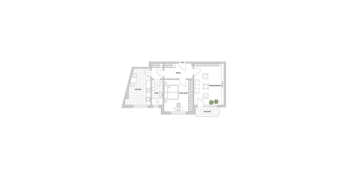 Etagenwohnung Düsseldorf Düsseltal - 2 Zimmer, 72 m&sup2;, 390.000&euro; | Angebot:24696957