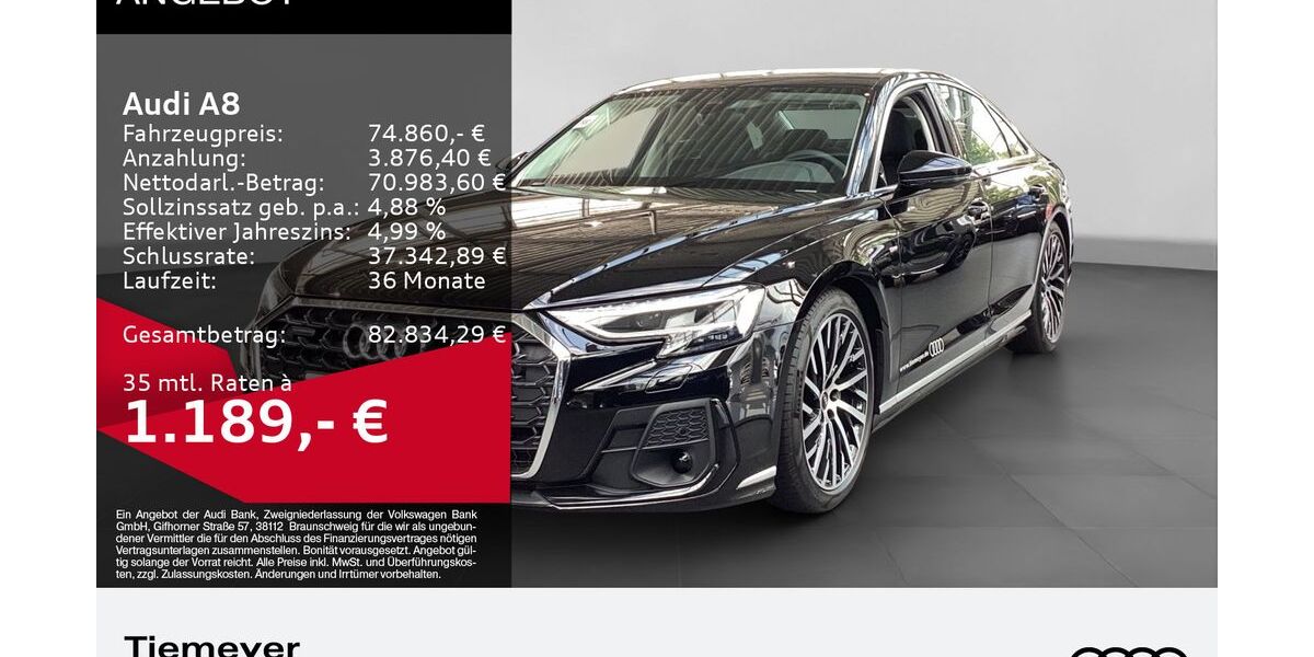 Audi A8 1.253 km 71.860 &euro; Remscheid 42897