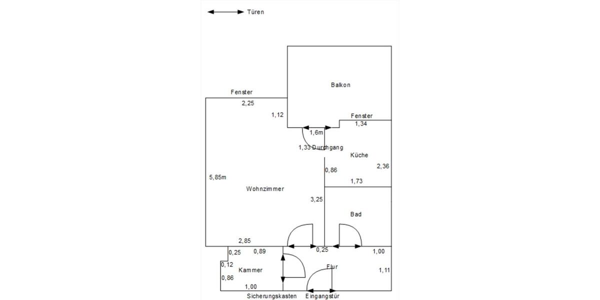 Hochparterre Solingen Central - 1 Zimmer, 37 m&sup2;, 650&euro; | Angebot:24869977