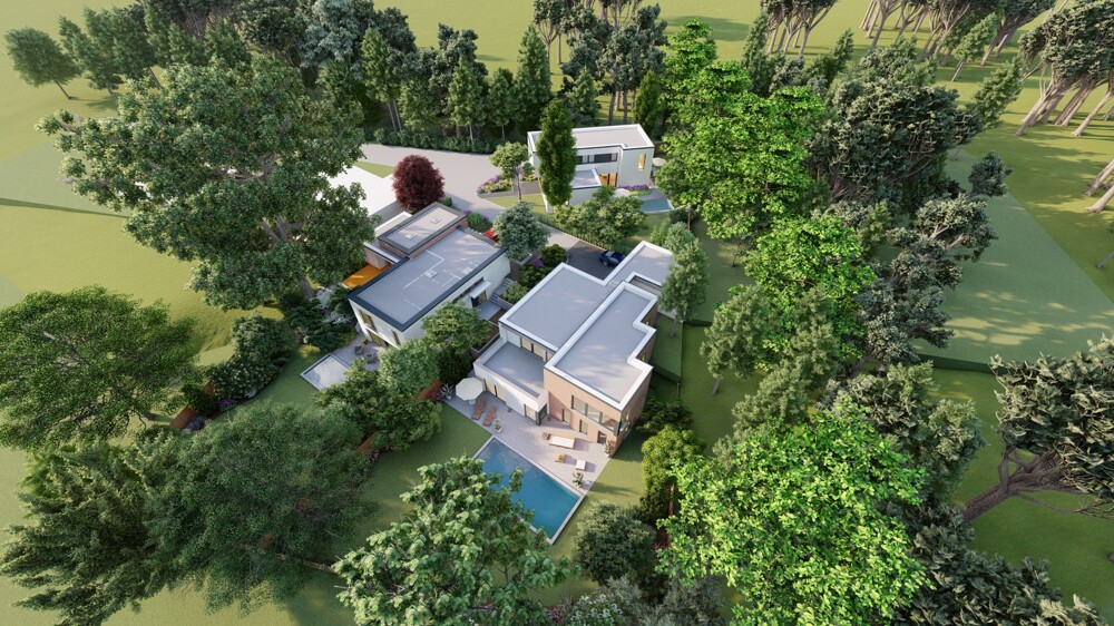 Exklusive Bauhausvilla in ruhiger Bestlage - moderner Luxusbungalow mit Garten und Garage - Villa Bensberg Bensberg | Angebot:27179706
