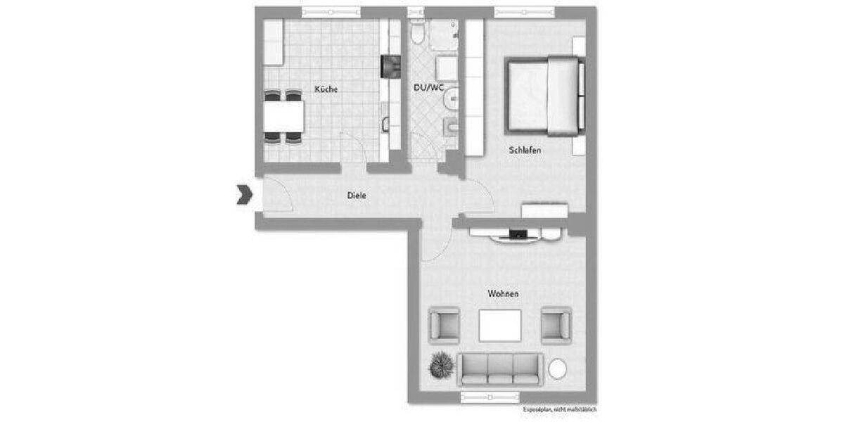 Etagenwohnung Gevelsberg - 2 Zimmer, 64 m&sup2;, 500&euro; | Angebot:26429537