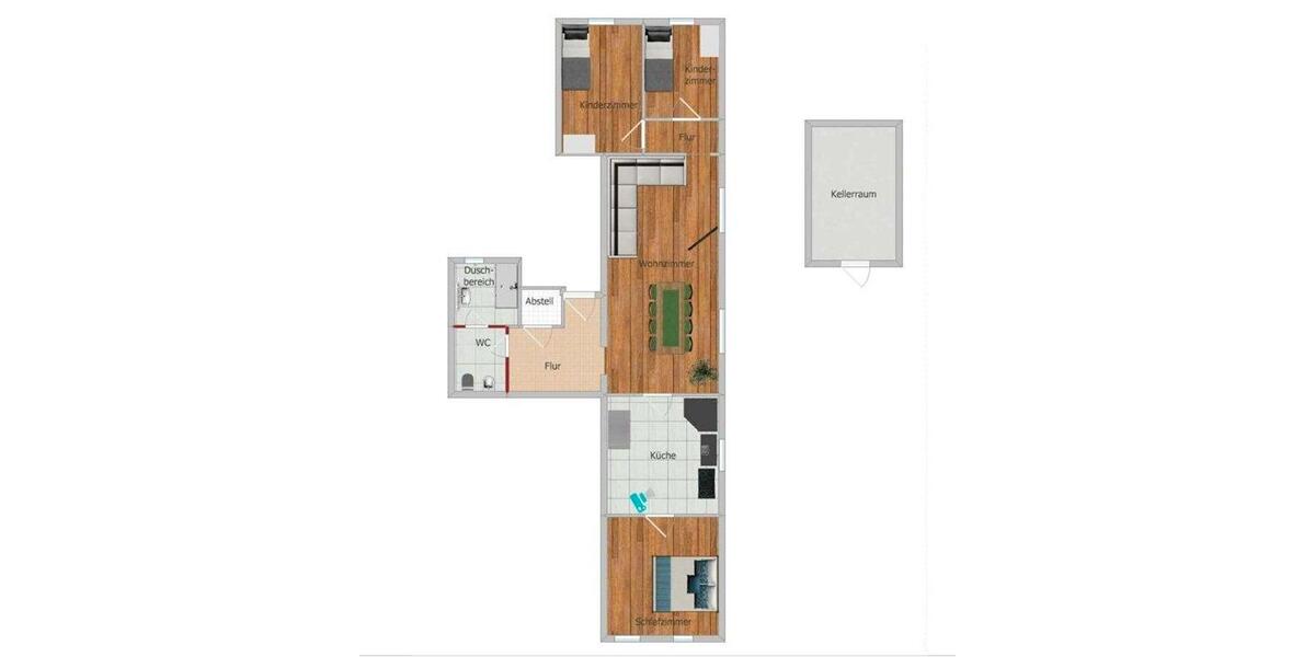 Erdgeschoßwohnung Solingen Wald - 4 Zimmer, 88 m&sup2;, 750&euro; | Angebot:27601003