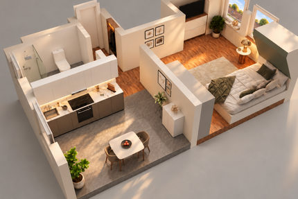 Wohnung Düsseldorf Stadtbezirk 2 - 1 Zimmer, 31 m&sup2;, 179.000&euro; | Angebot:27666588