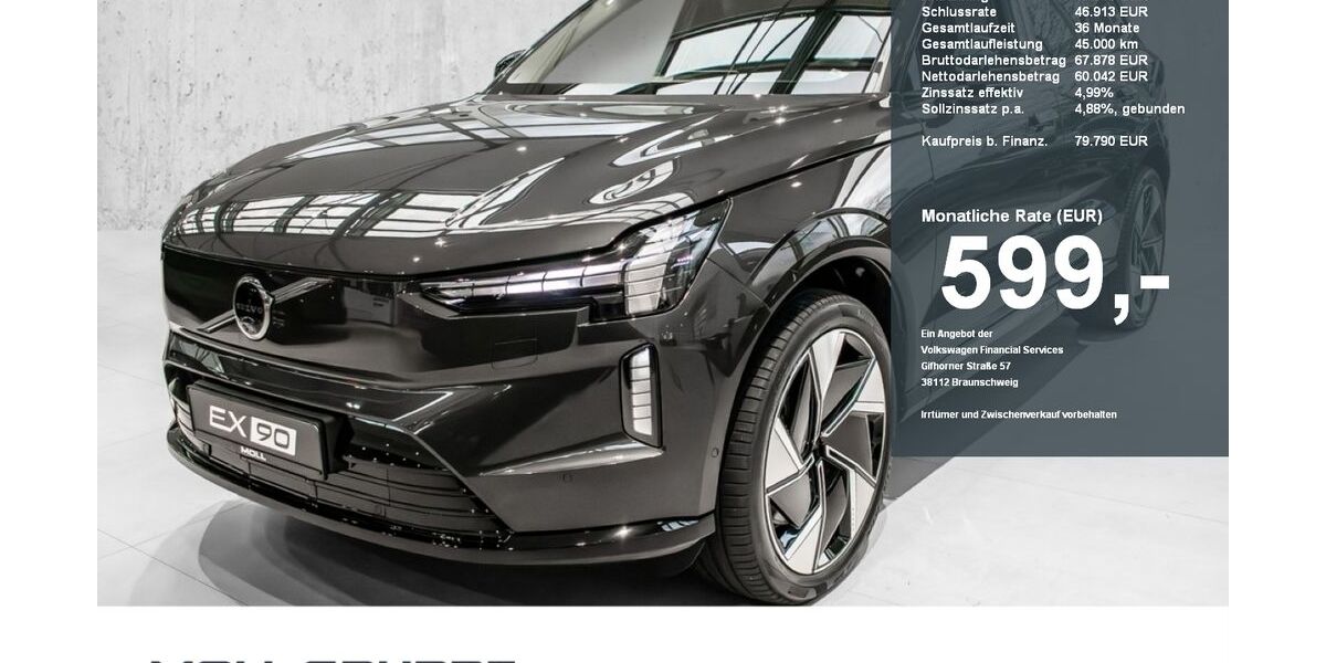 Volvo EX90 8.500 km 77.950 € Düsseldorf 40549