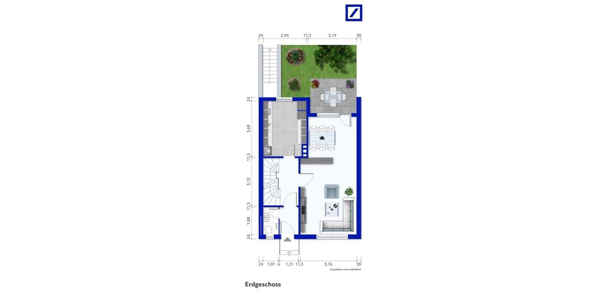 Reihenendhaus Monheim - 6 Zimmer, 128 m&sup2;, 349.000&euro; | Angebot:24567376