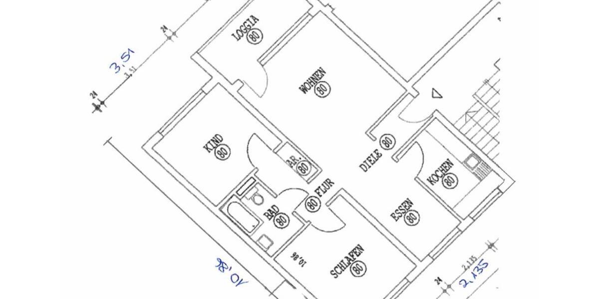 Etagenwohnung Velbert Velbert-Mitte - 3 Zimmer, 77 m&sup2;, 700&euro; | Angebot:25120731