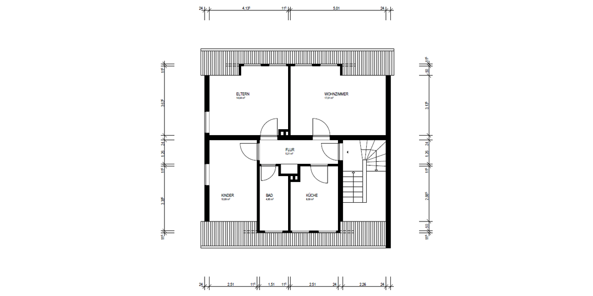 Etagenwohnung Bergisch-Gladbach Gladbach - 3 Zimmer, 60 m&sup2;, 189.000&euro; | Angebot:25772418