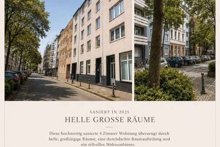 Wohnung Düsseldorf Stadtbezirk 3 - 4 Zimmer, 102 m&sup2;, 1.850&euro; | Angebot:26834192