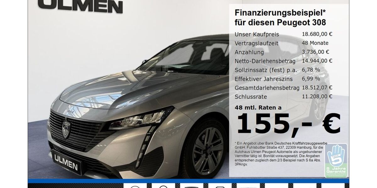 Peugeot 308 25.705 km 18.680 &euro; Düsseldorf 40233