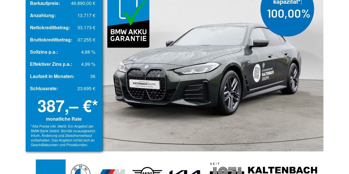 BMW i4 14.127 km 46.890 &euro; Overath-Vilkerath 51491