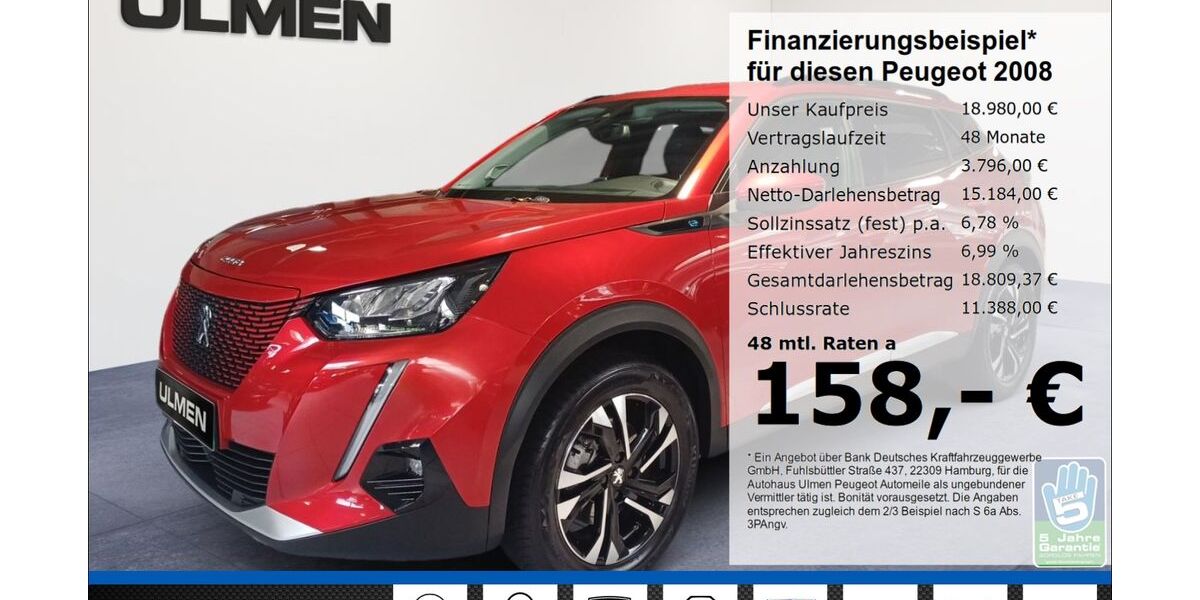 Peugeot 2008 55.485 km 17.980 € Düsseldorf 40233