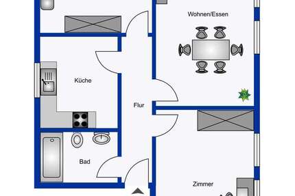 Wohnung zum Mieten in Hilden 890 € 70 m²