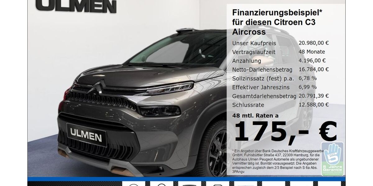 Citroen C3 Aircross 17.805 km 19.790 &euro; Düsseldorf 40233