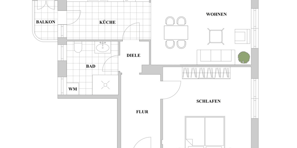 Etagenwohnung Düsseldorf Carlstadt - 2 Zimmer, 67 m&sup2;, 499.000&euro; | Angebot:26816784