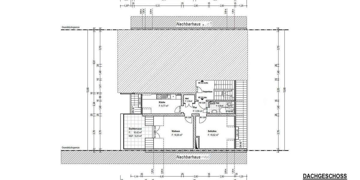 Etagenwohnung Düsseldorf Düsseltal - 2 Zimmer, 56 m&sup2;, 349.000&euro; | Angebot:24180752